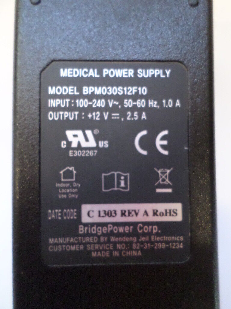 BPM030S12F10 Medical Power Supply 12V 2.5A