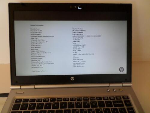 HP ELITEBOOK 8460P INTEL CORE I5-2410M 2.300 GHZ 500 GB 1 x 2 GB