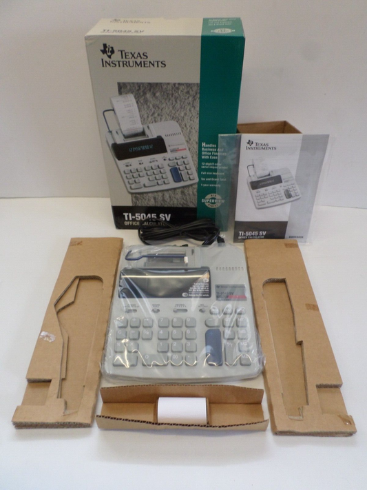 TEXAS INSTRUMENTS TI-5045 SV Super View ELECTRONIC DESK CALCULATOR 2 COLOR