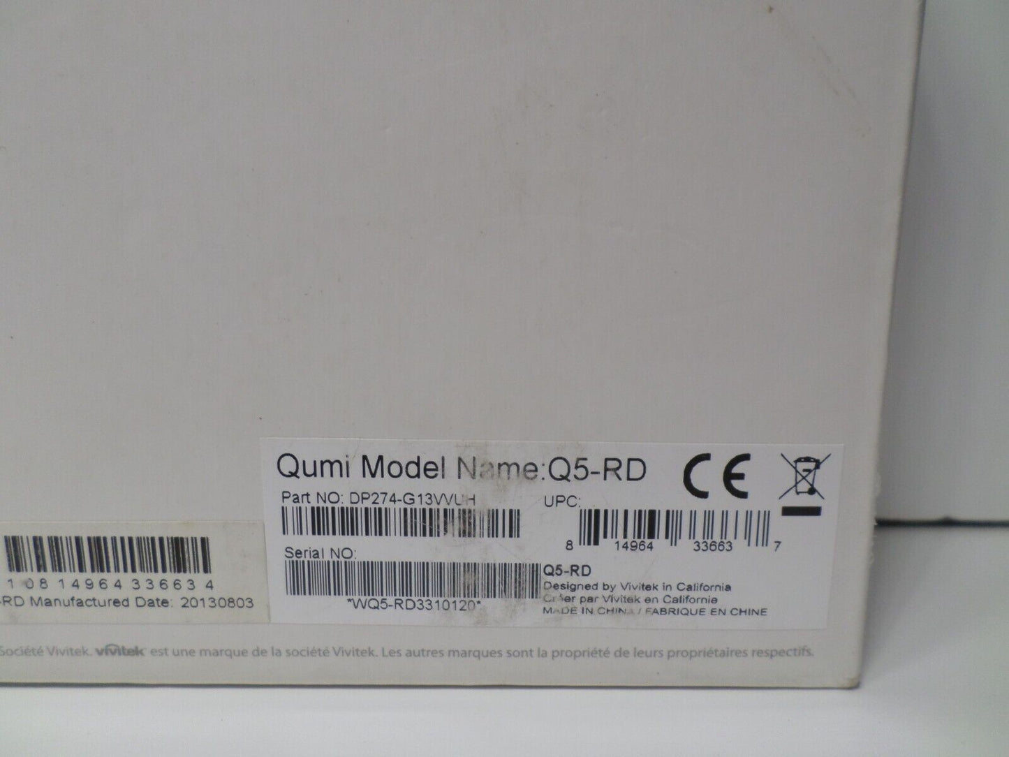 NEW Vivitek Q5-RD Red Qumi Projector | FAST Shipping!