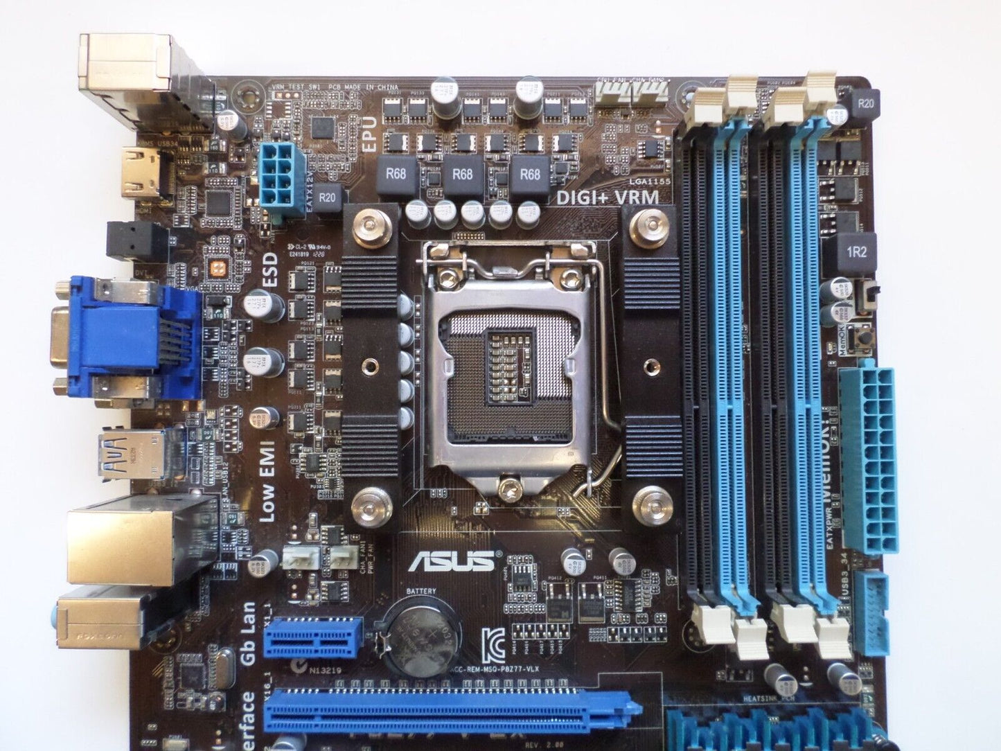 ASUS P8Z77-V LX, LGA 1155, Intel Motherboard, I/O Plate Included
