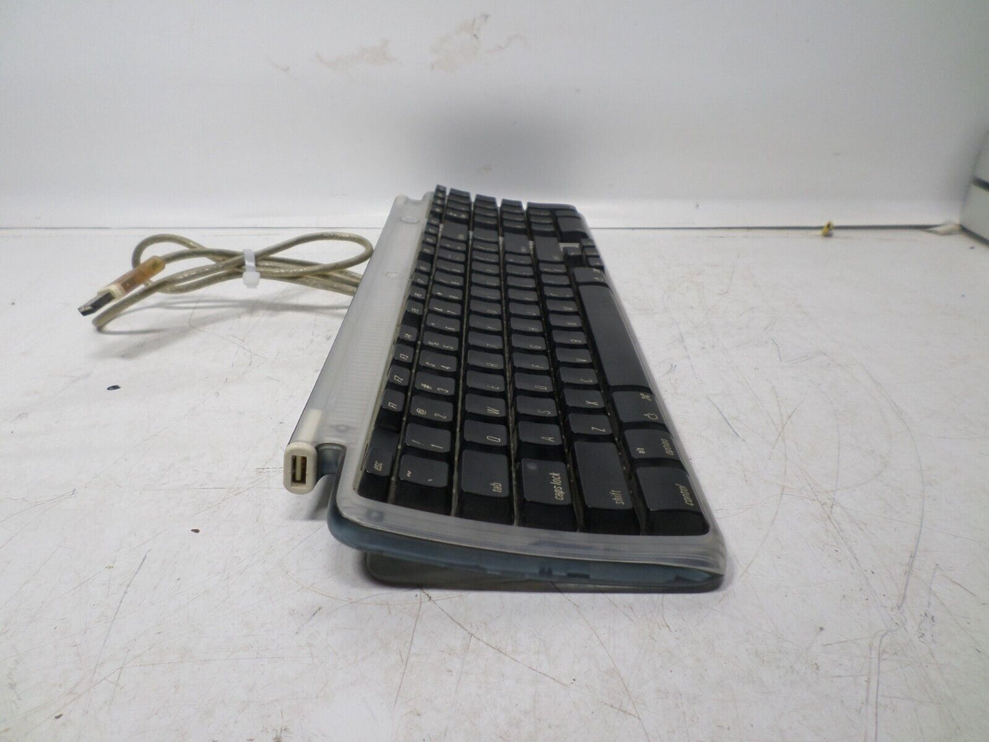 Vintage Apple USB Keyboard M2452 iMac Power Mac G3 G4 G5 Clear Gray