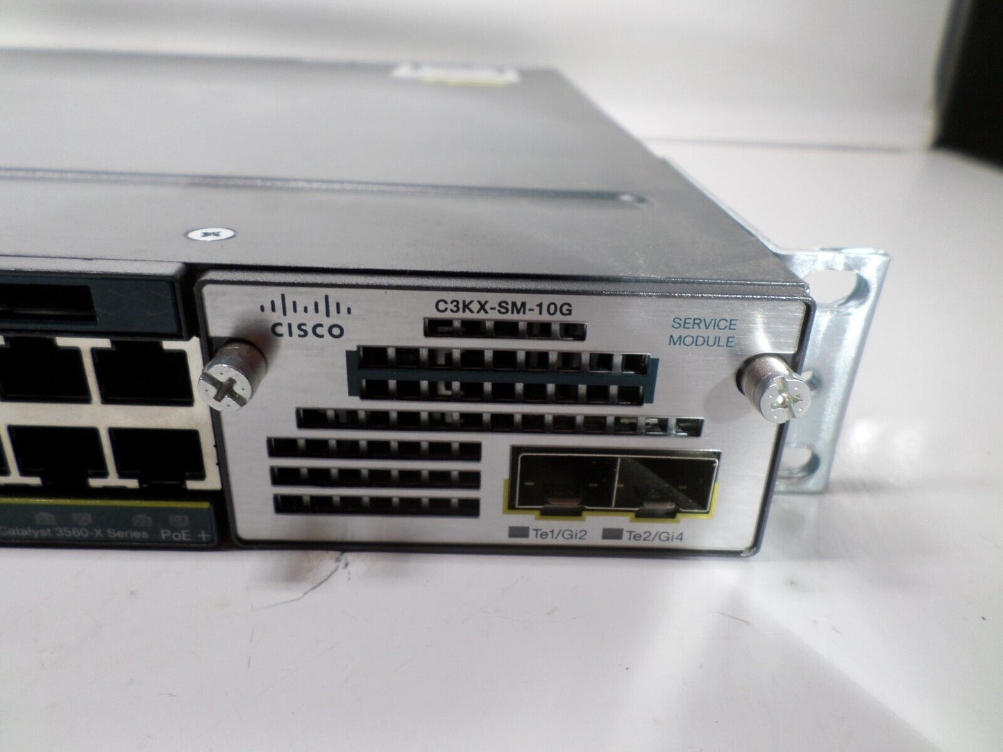 Cisco WS-C3560X-24P-S 3560X 24 Port Gigabit Ethernet Switch w/ C3KX-NM-10G