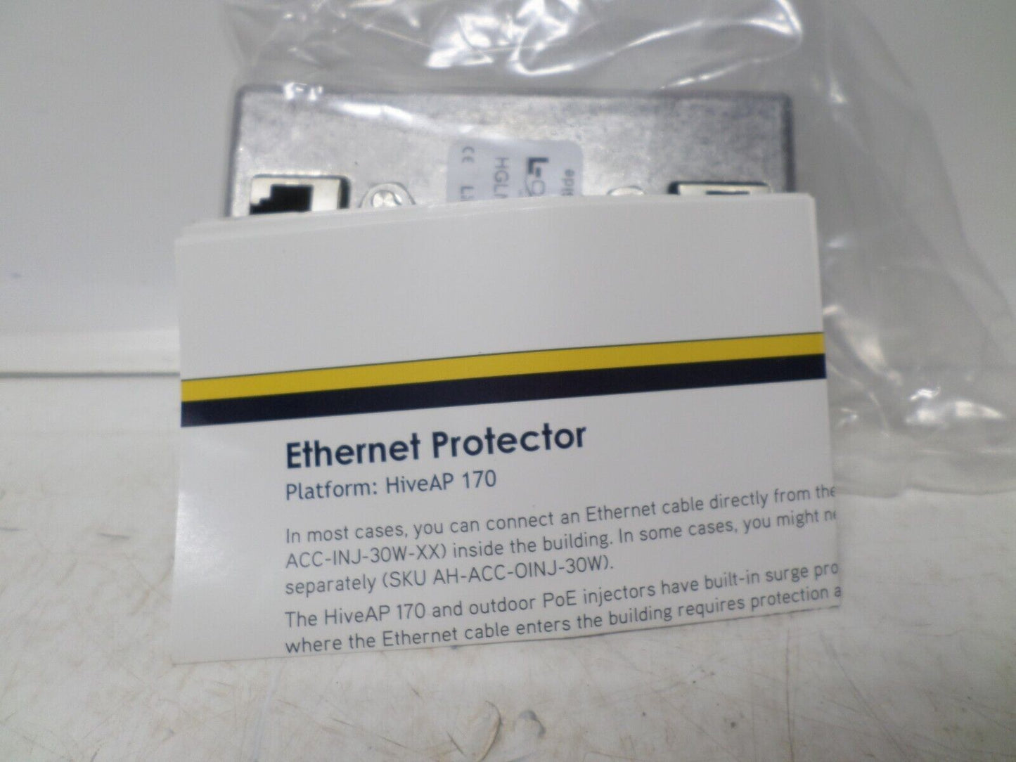 L-Com HGLN-CAT6-HP ETHERNET LIGHTNING PROTECTOR FOR BUILDING ENTRANCE