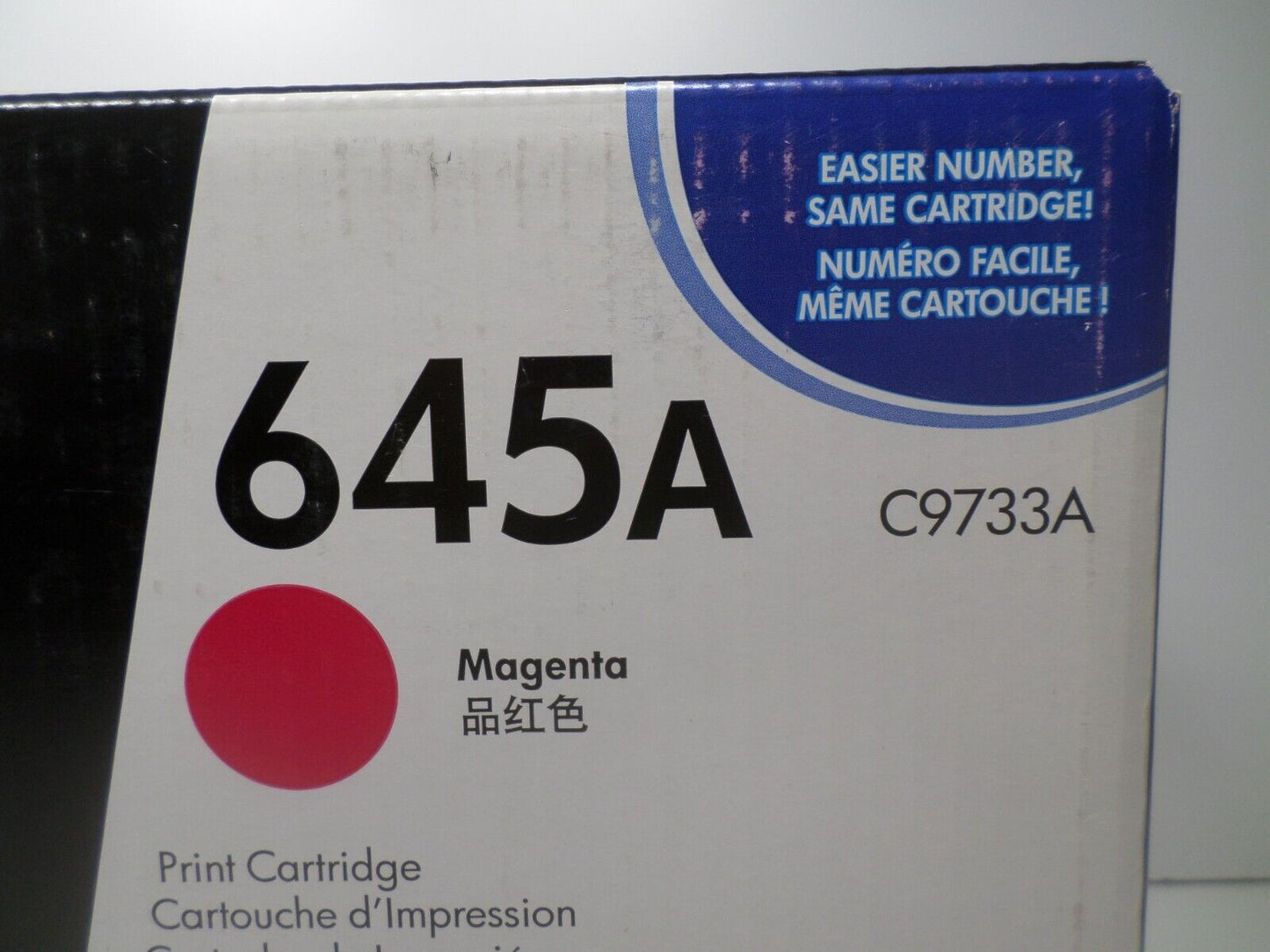 HP 645A Magenta Toner Cartridge C9733A For LASERJET 5500 5550 (New)