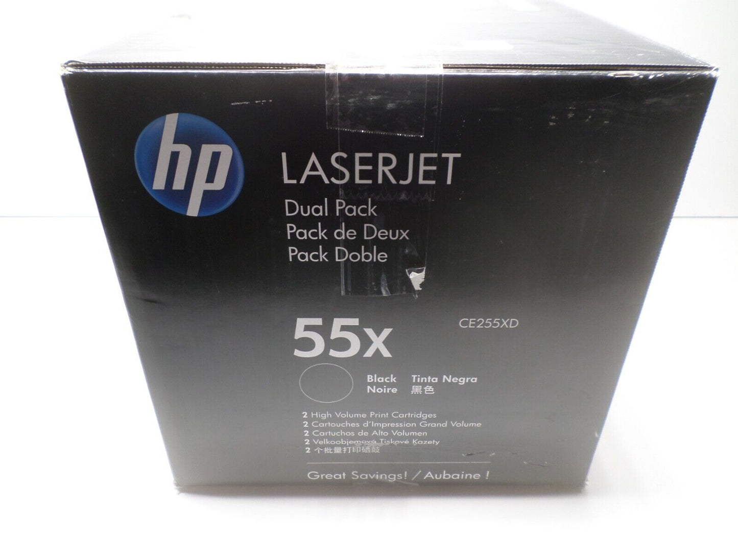 New Open Box Genuine OEM HP CE255XD Black Toner Dual Pack 55X P3015 1B23N1bN