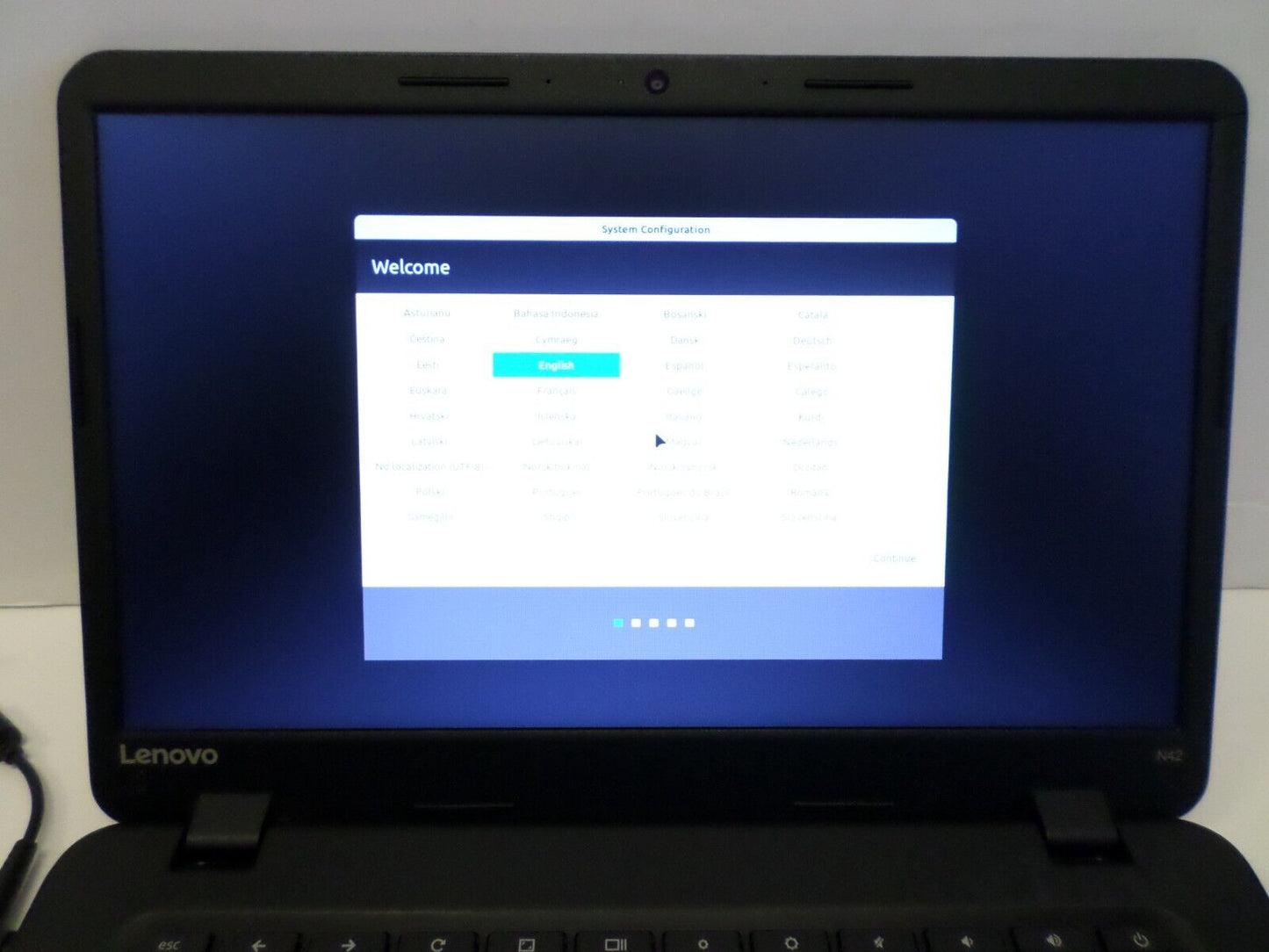 Linux Mint Laptop Lenovo N42 14 in | 16GB SSD, 4GB RAM, 1.60GHz Intel, Wi-Fi, PC
