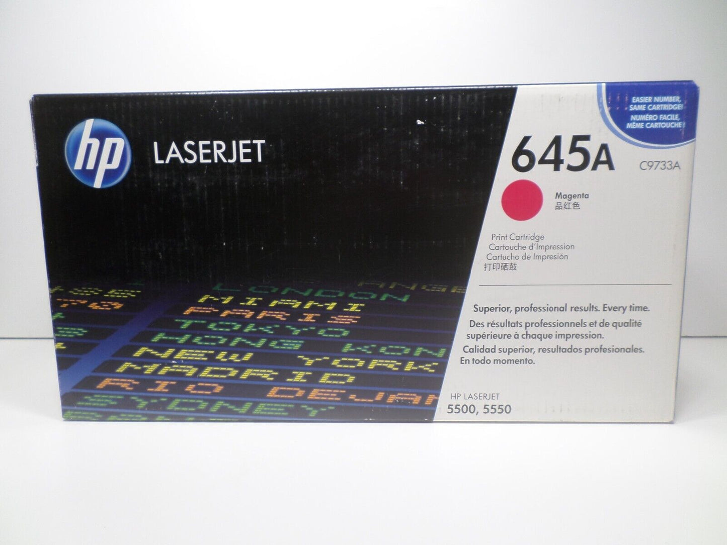 HP 645A Magenta Toner Cartridge C9733A For LASERJET 5500 5550 (New)