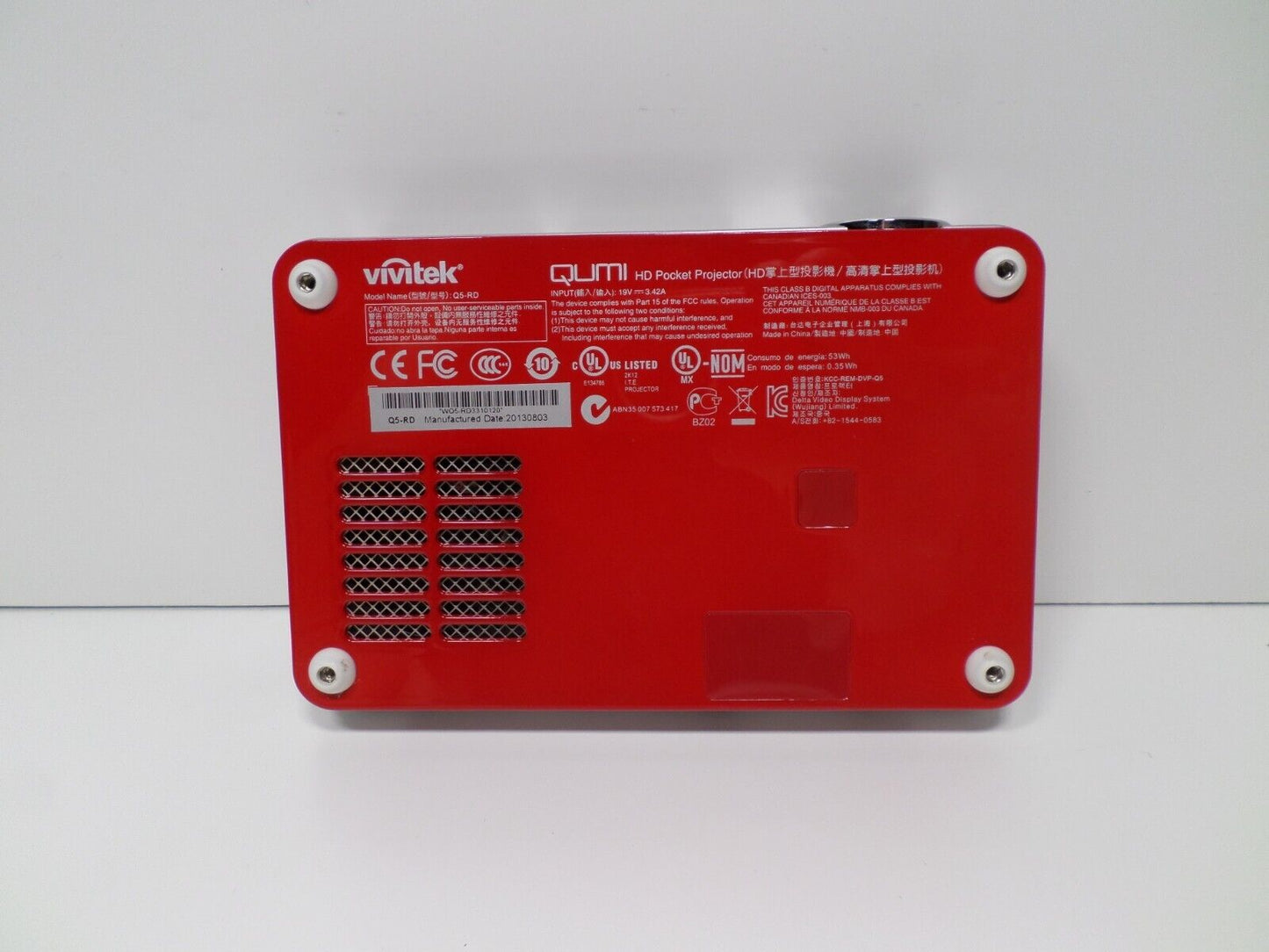 NEW Vivitek Q5-RD Red Qumi Projector | FAST Shipping!