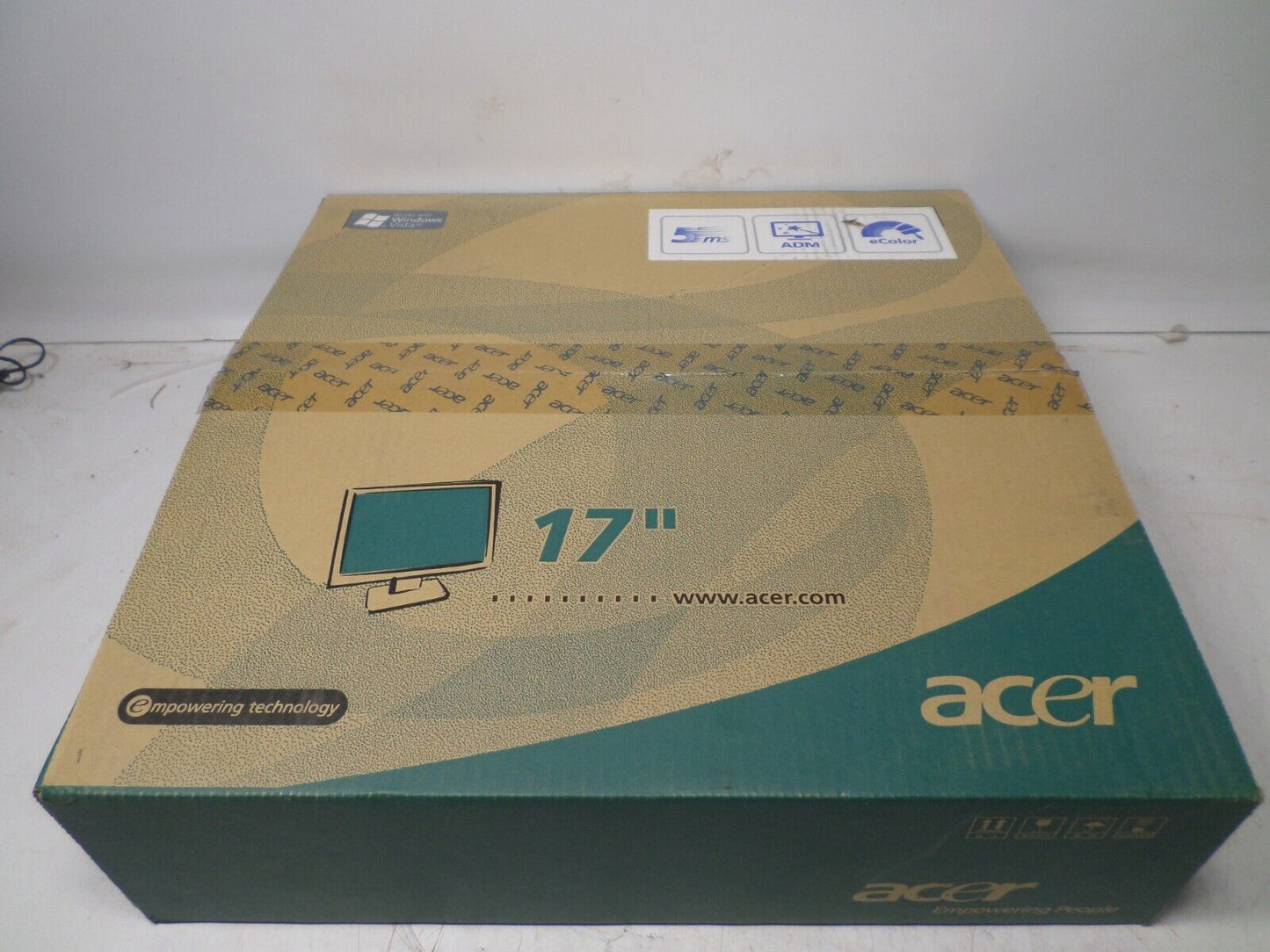 Acer AL1716 Bbd 17" LCD Black Monitor New In Original Box