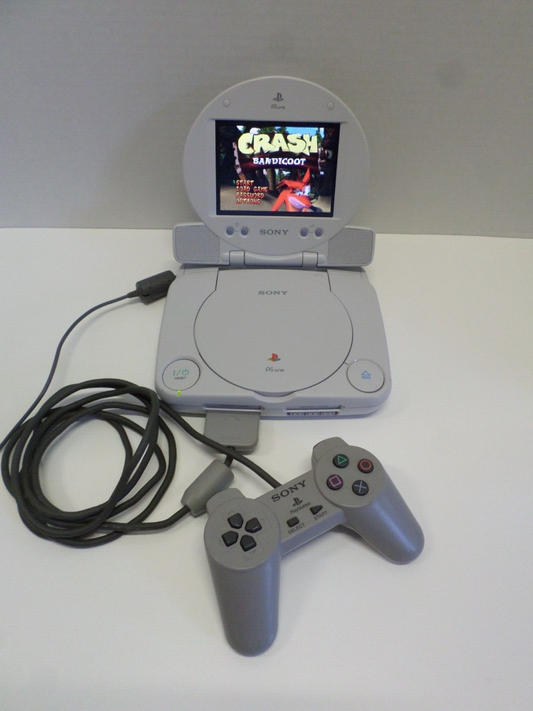 Sony PlayStation PSOne Console w/ LCD Screen with controller A/C and Game!