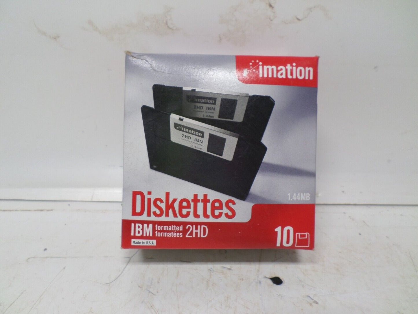 Imation 3.5" Floppy Disks Diskettes 10 Pack IBM Formatted 1.44MB 2HD *NEW*