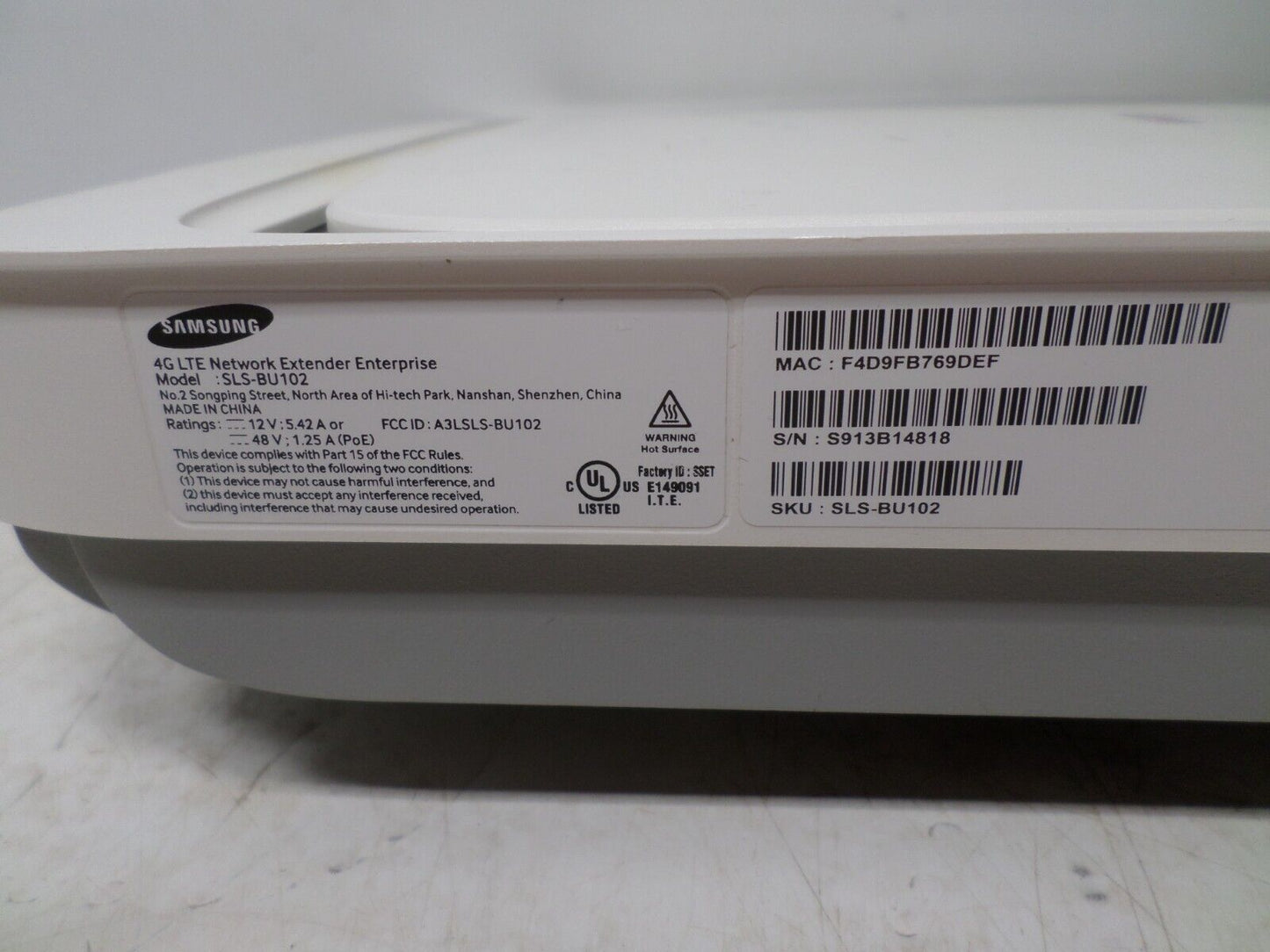 Samsung Verizon 4G LTE Network Extender Enterprise SLS-BU102