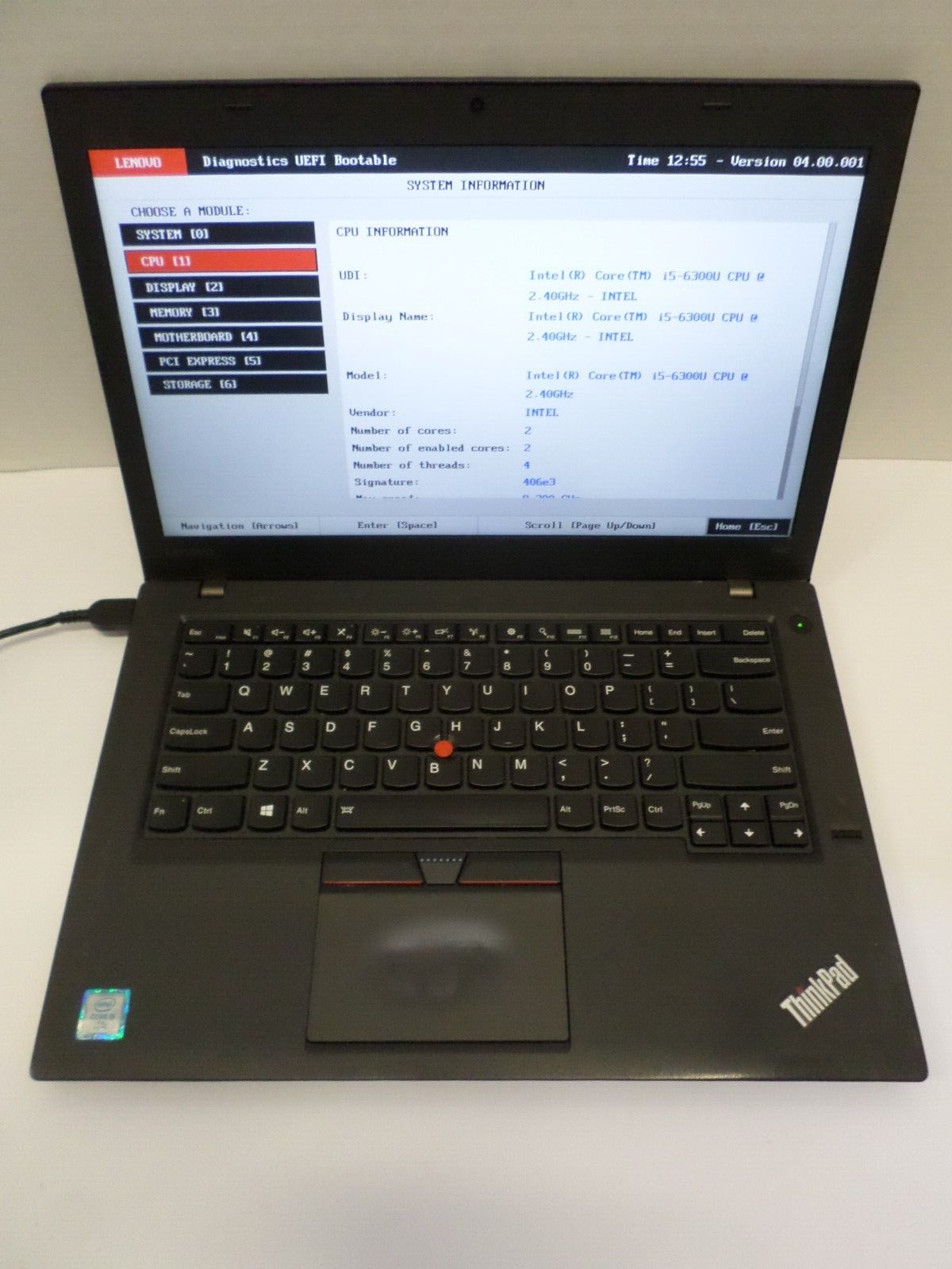 Lenovo Thinkpad T460 14" i5-6300u 2.4GHz 8GB RAM 256GB SSD