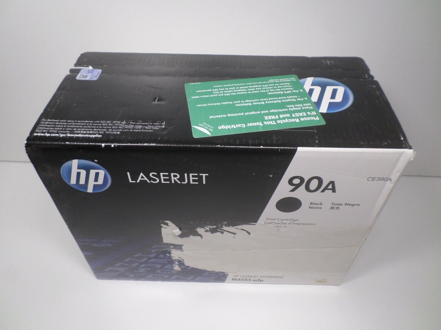 HP CE390A 90A Black Toner Cartridge LaserJet EnterpriseM4555 Sealed Box