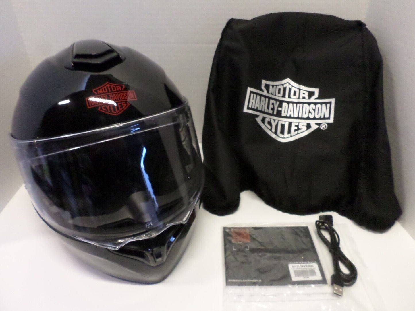 Harley Davidson Outrush-R N03, Modular BLUETOOTH Helmet - Gloss Black-Size Large