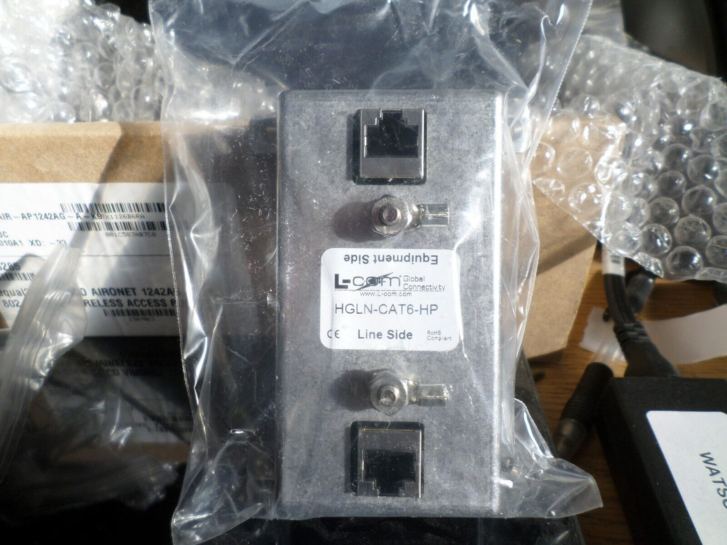 L-Com HGLN-CAT6-HP ETHERNET LIGHTNING PROTECTOR FOR BUILDING ENTRANCE