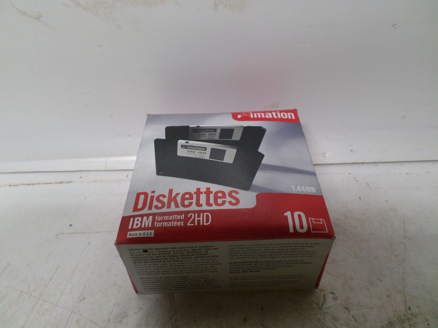 Imation 3.5" Floppy Disks Diskettes 10 Pack IBM Formatted 1.44MB 2HD *NEW*