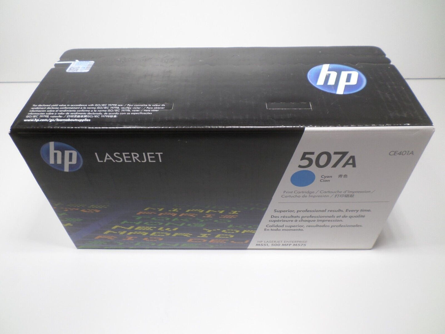 GENUINE HP 507A LaserJet OEM Cyan Toner M551 MFP M575 CE401A NEW