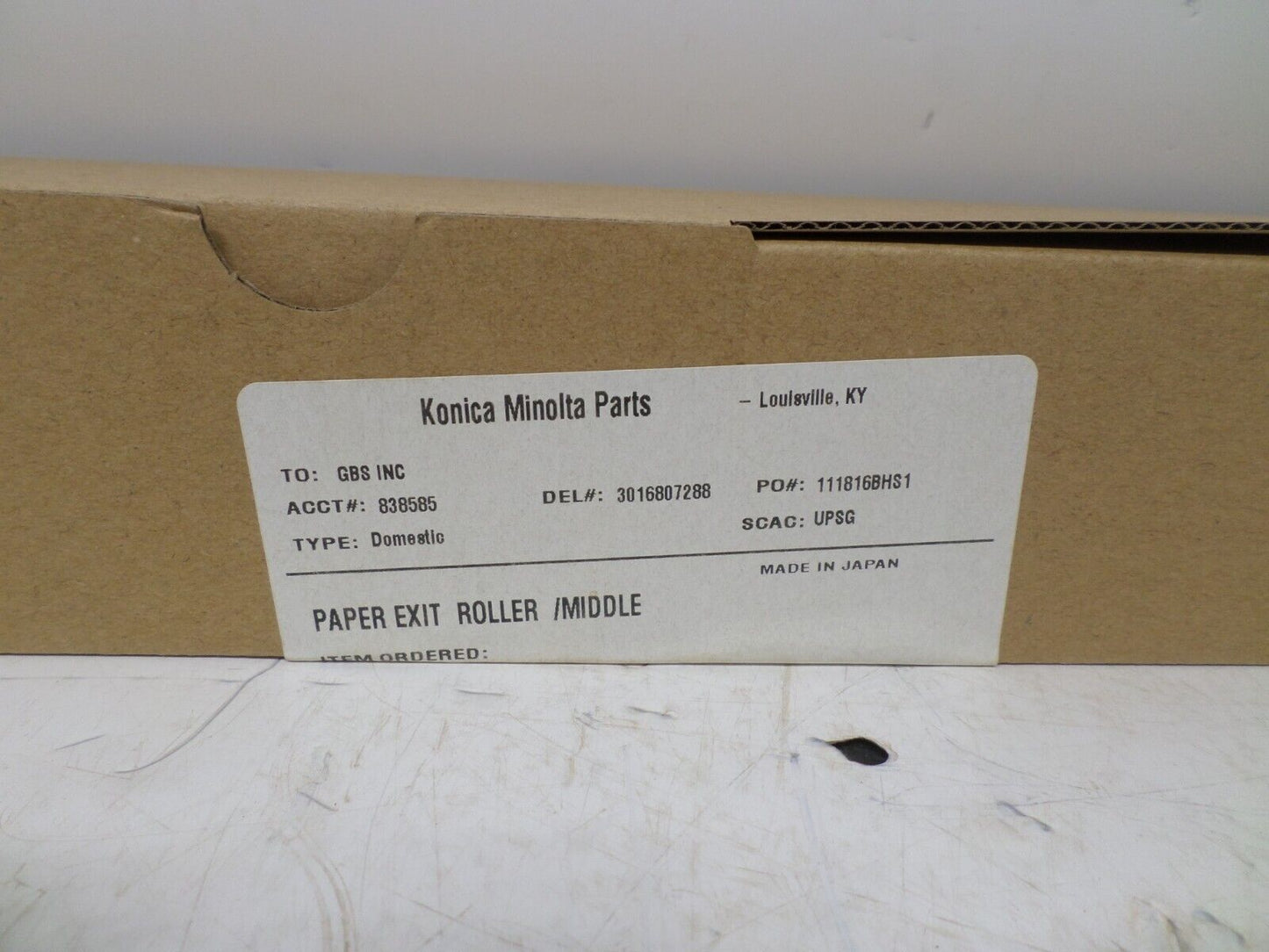 GENUINE Konica Minolta A50U860501 Paper Exit Roller /Middle