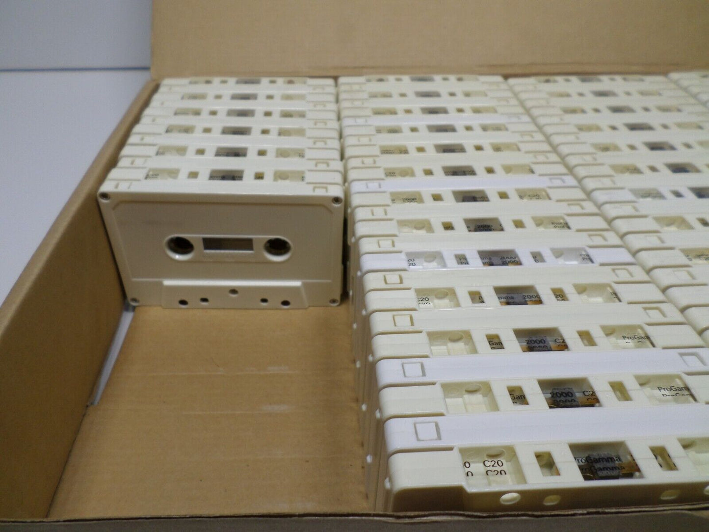 87 Count Audiotrack New Blank White  Cassette Tapes Blank Media