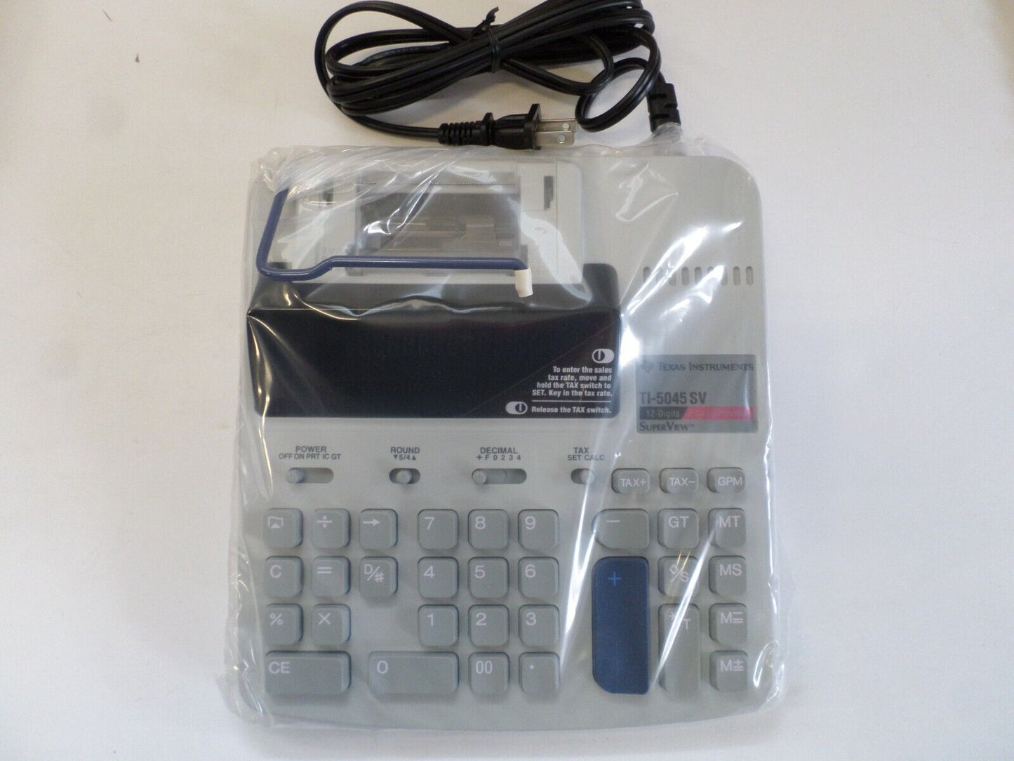 TEXAS INSTRUMENTS TI-5045 SV Super View ELECTRONIC DESK CALCULATOR 2 COLOR