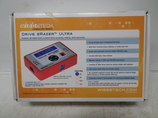 WiebeTech Drive eRazer Ultra Hard Drive Eraser (31550-0109-0000)