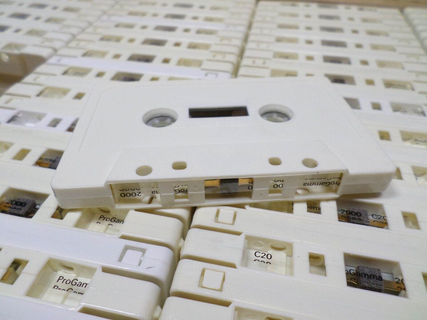 87 Count Audiotrack New Blank White  Cassette Tapes Blank Media