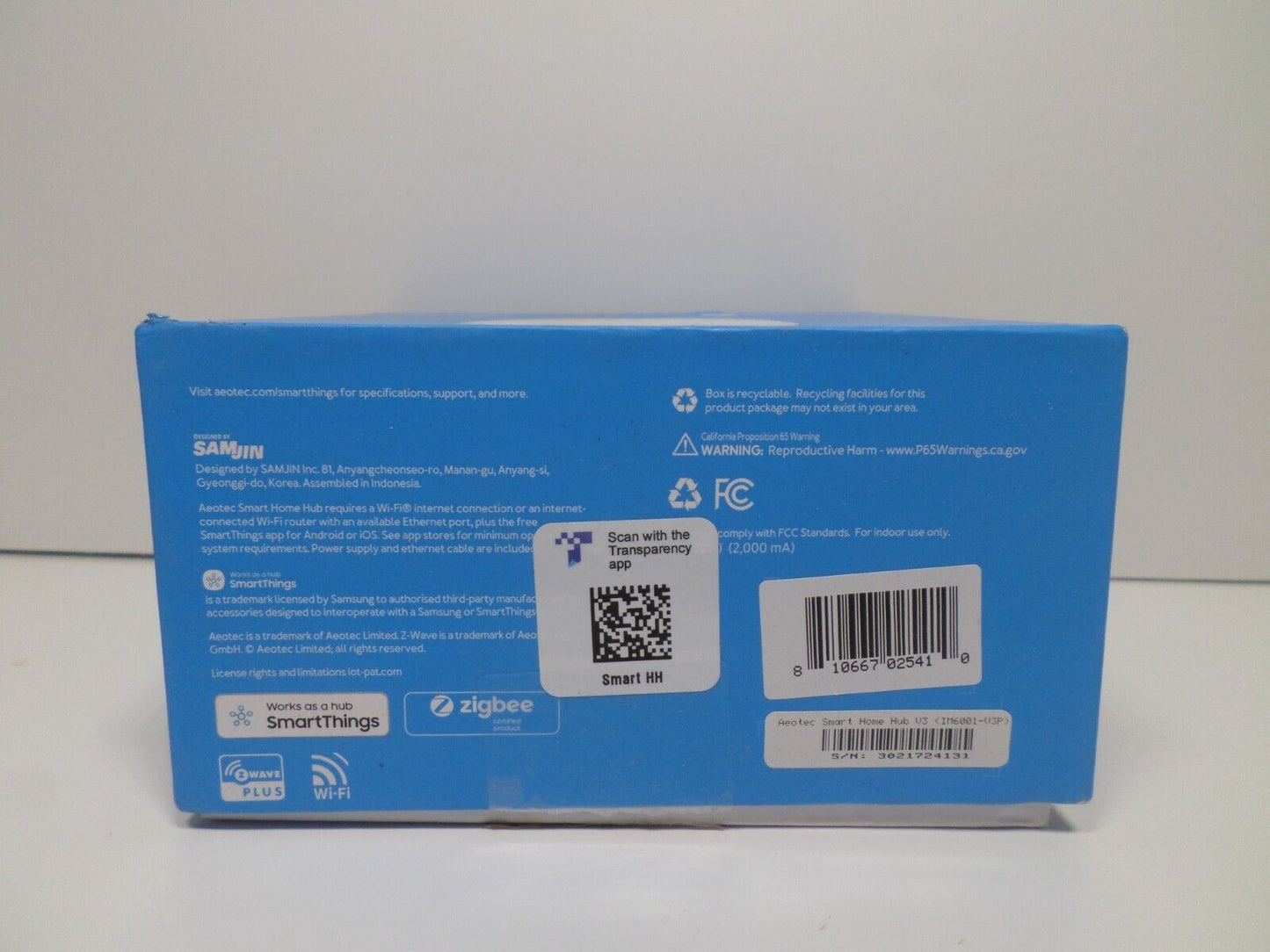 Aeotec Smart Home Hub V3 Z-Wave, Zigbee, WiFi, Matter Compatible