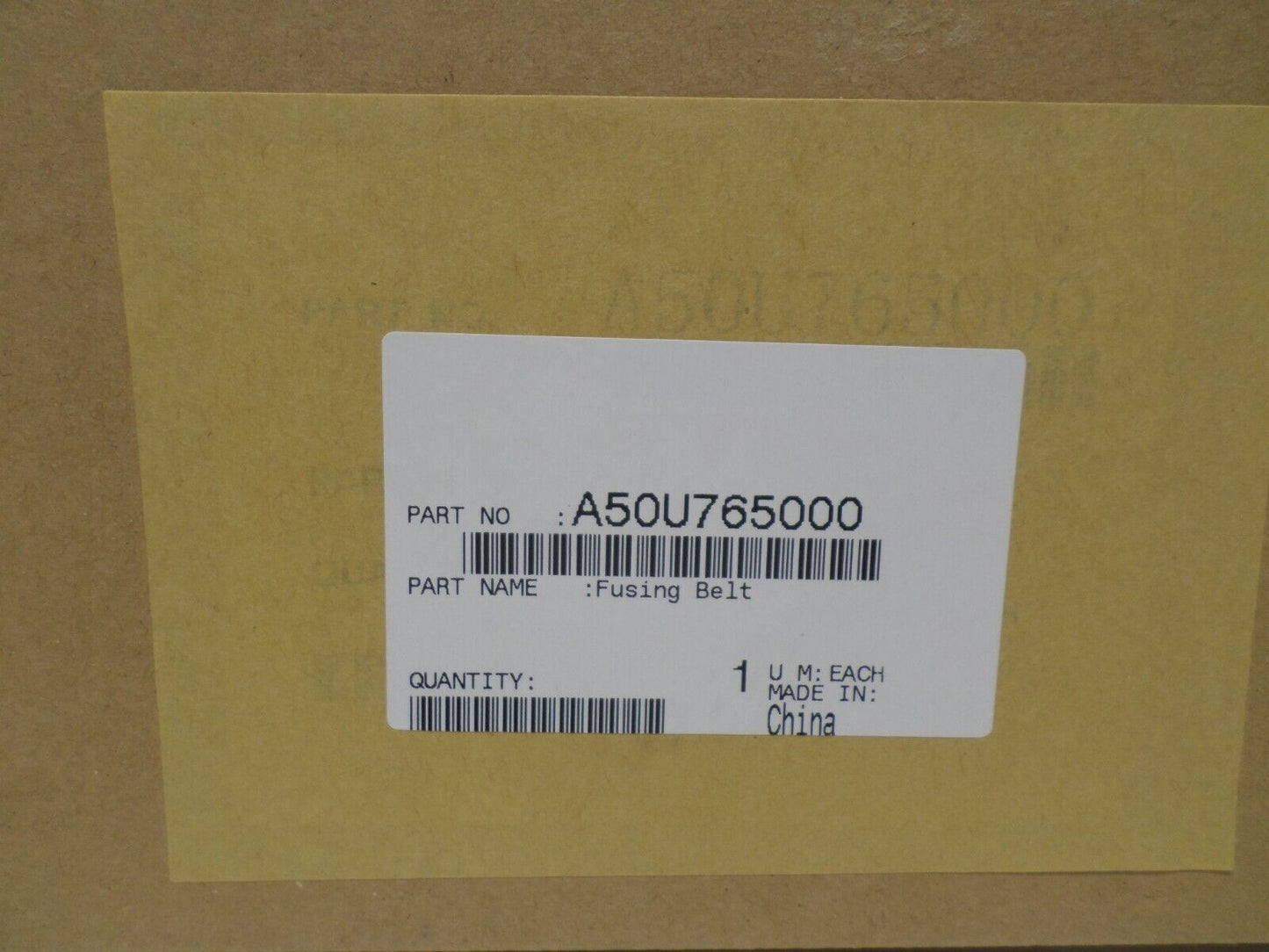 A50U765000 A50U734000 A50U757700 Konica Minolta FUSER Fusing Belt C1070 C1060