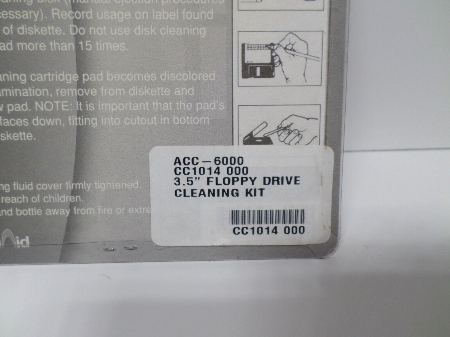 Aidata CK005 3.5" Inch Floppy Drive Cleaning Kit