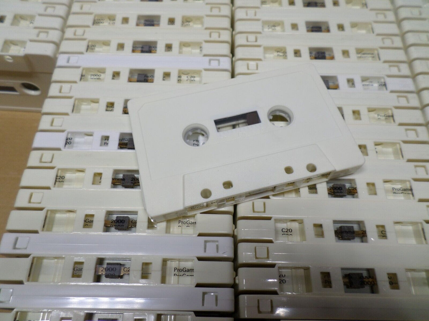 87 Count Audiotrack New Blank White  Cassette Tapes Blank Media
