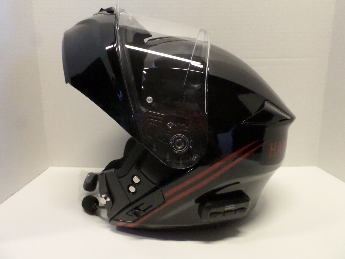 Harley Davidson Outrush-R N03, Modular BLUETOOTH Helmet - Gloss Black-Size Large