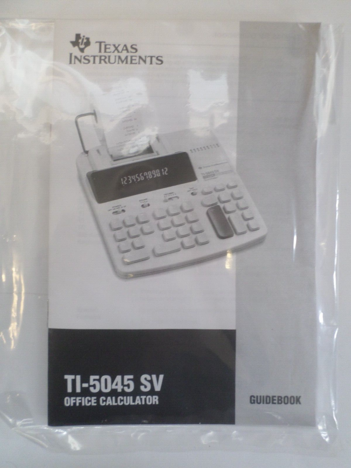 TEXAS INSTRUMENTS TI-5045 SV Super View ELECTRONIC DESK CALCULATOR 2 COLOR