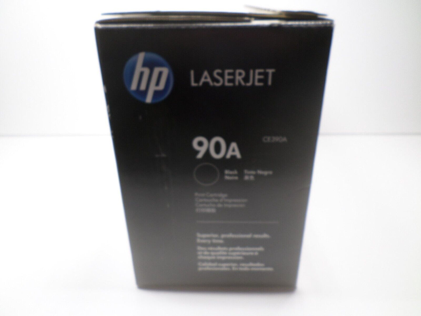 HP 90A Black Toner Cartridge CE390A Opened Box, Sealed Toner