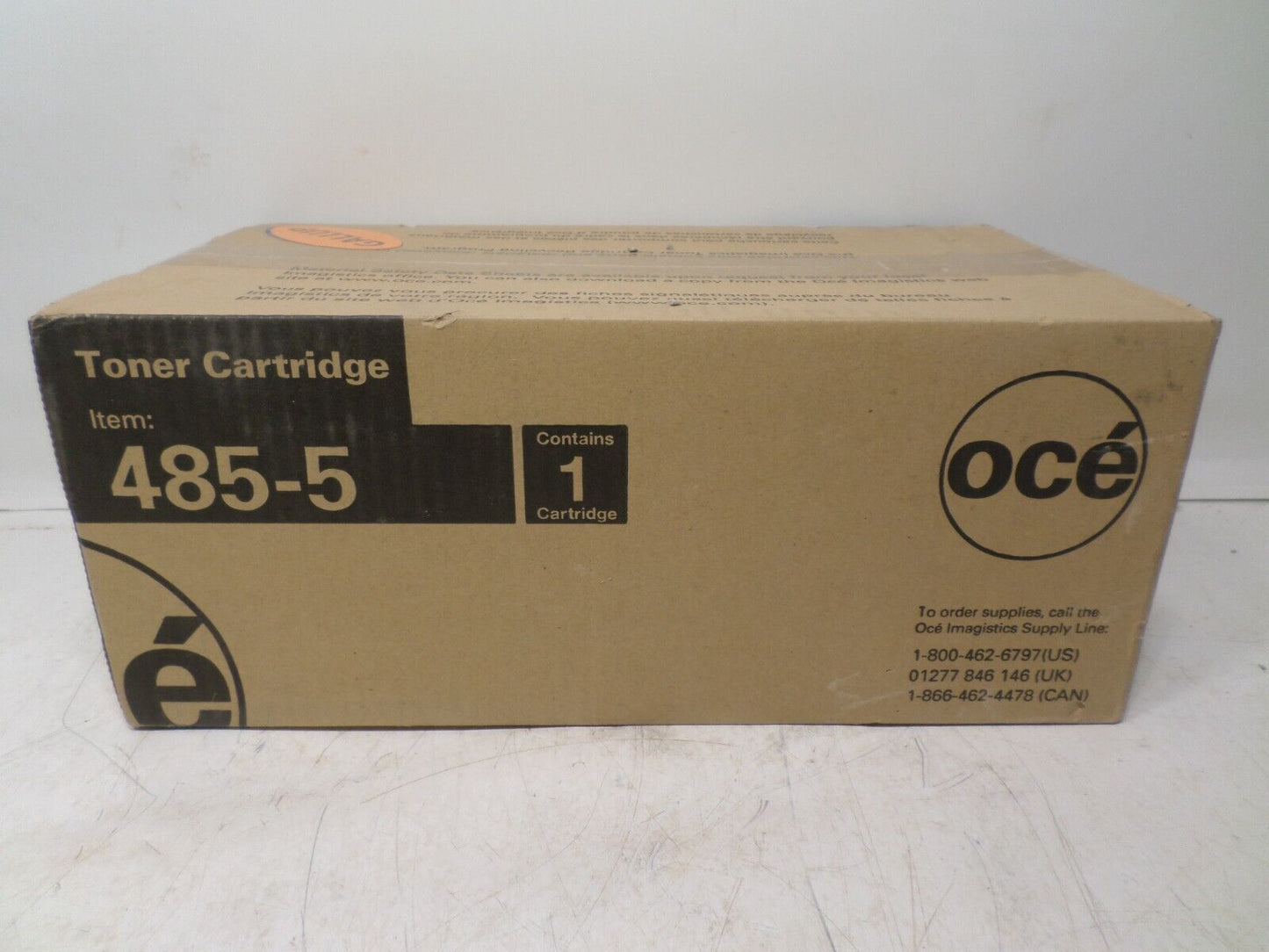 Genuine OCE 485-5 Black Toner Cartridge FX3000