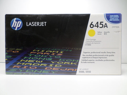 **SEALED** HP LaserJet 5500/5550 645A C9732A Yellow Toner Cartridge