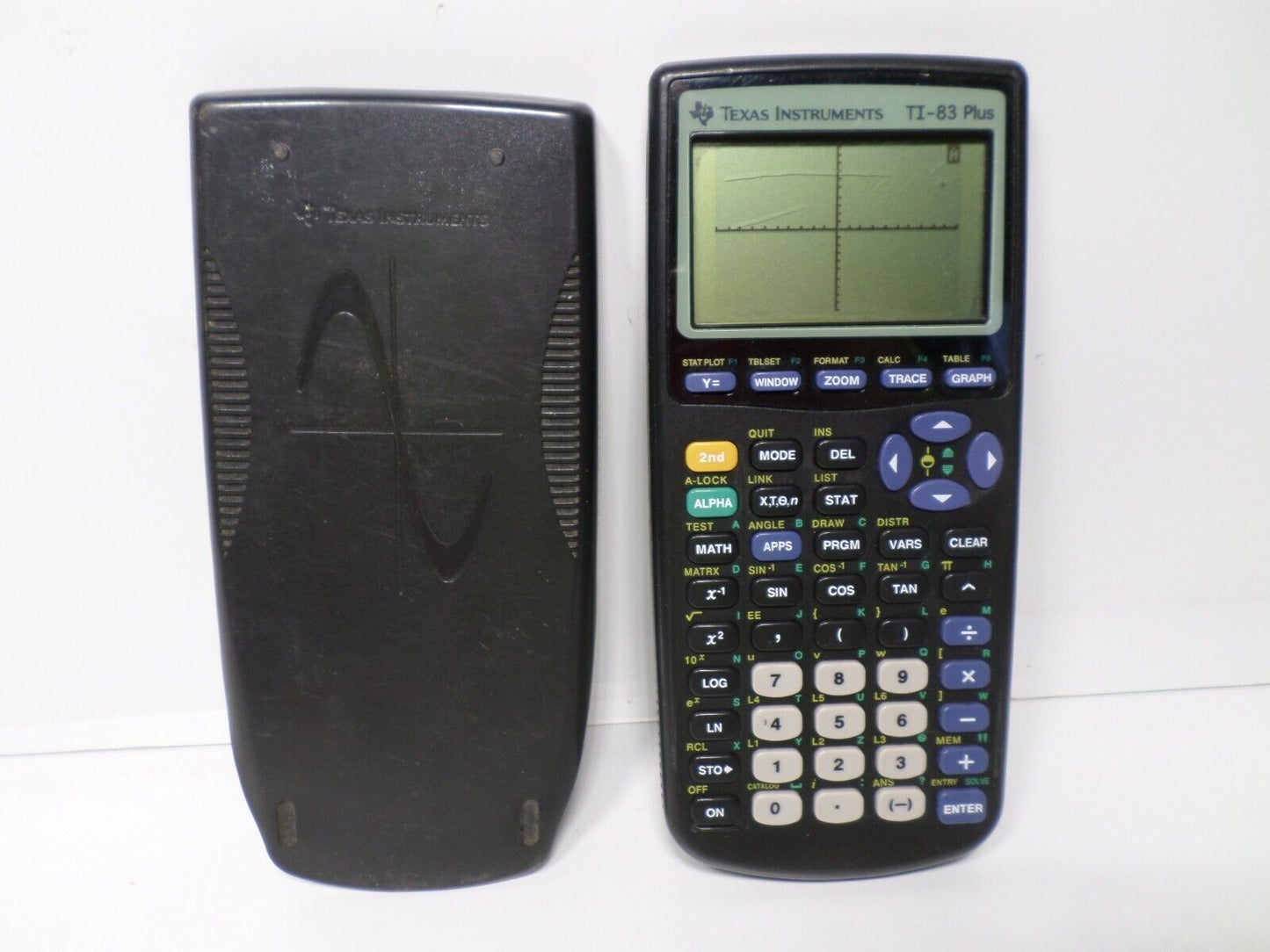 Texas Instruments TI-83 Plus Graphing Calculator W/ Cover Tested And Works