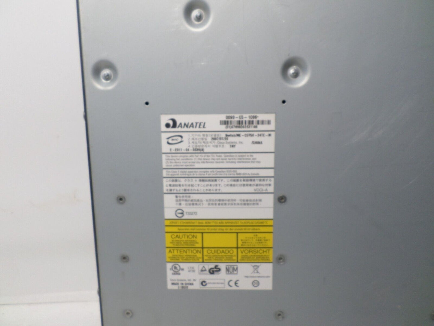 Cisco ME-C3750-24TE-M Metro 24 Port Ethernet Switch