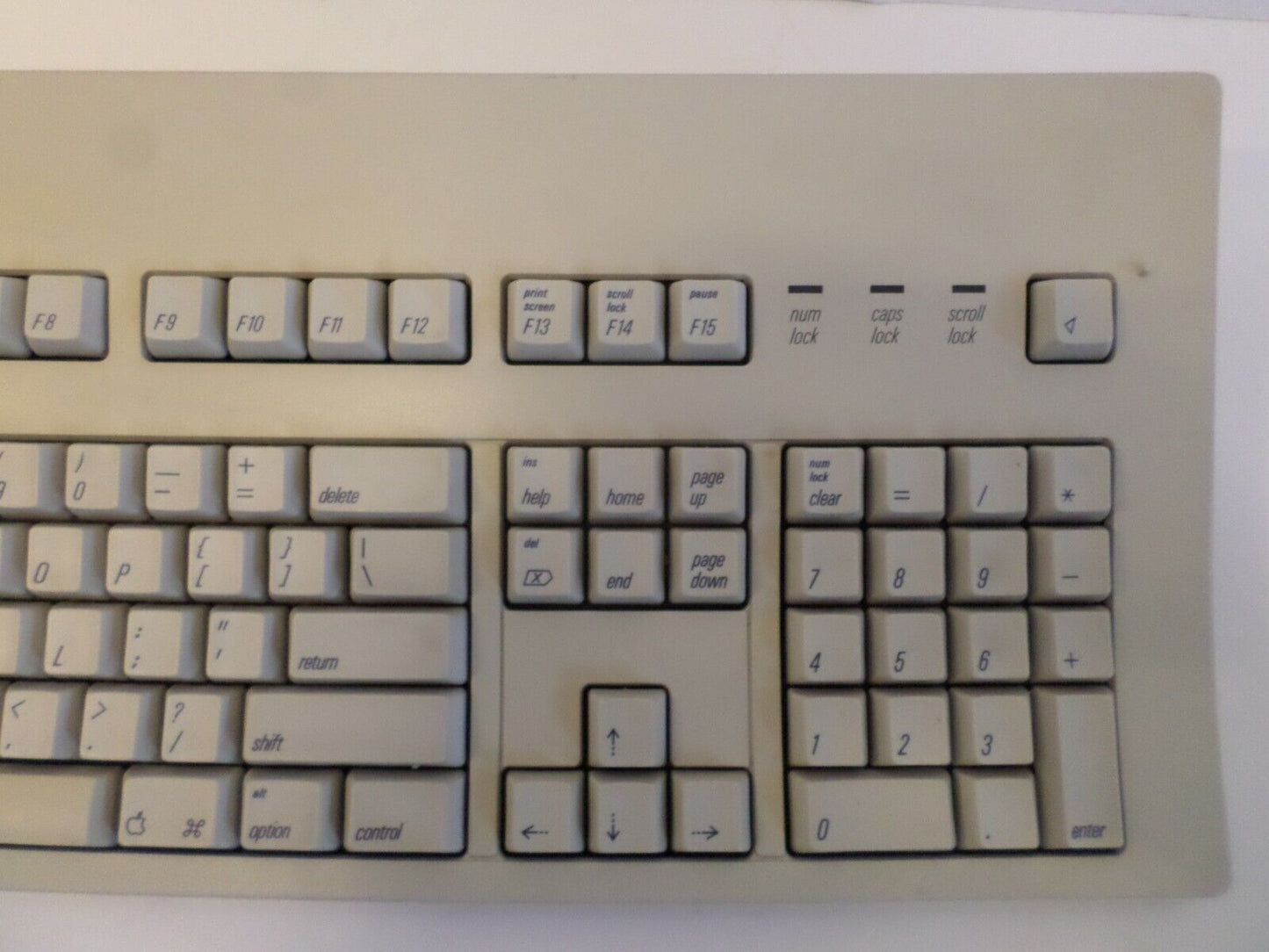 Apple Extended Keyboard Macintosh SE IIgs ADB Bus M0115 With Mouse & Cable! RARE