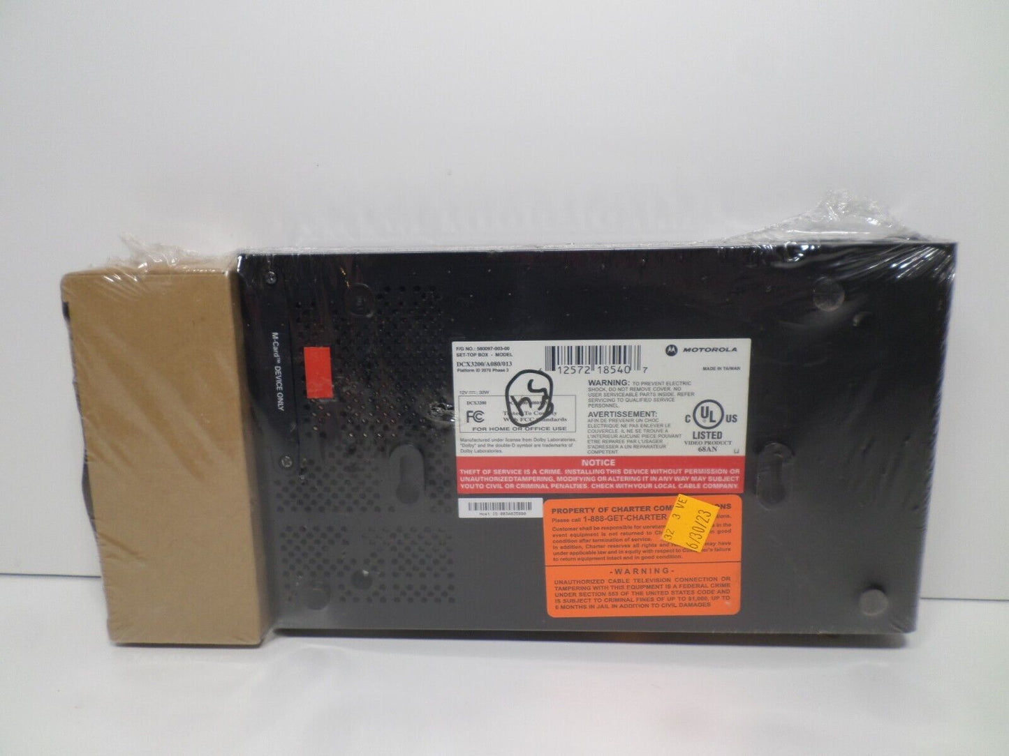 ARRIS DCX3200  All-Digital Set-Top with HDTV, M-Card Host