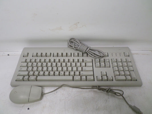 Vintage APPLE Design Macintosh Keyboard M2980  & Wired Bus Mouse M2706