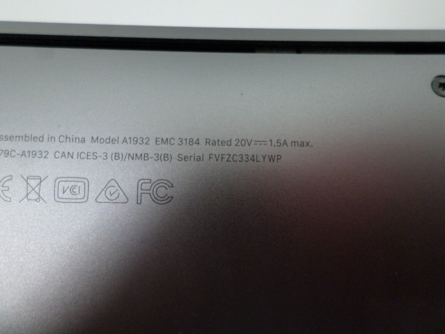 Apple MacBook Air 13.3" A1932 - SSD, Intel Core i5 8th Gen., 1.60 GHz, 8GB