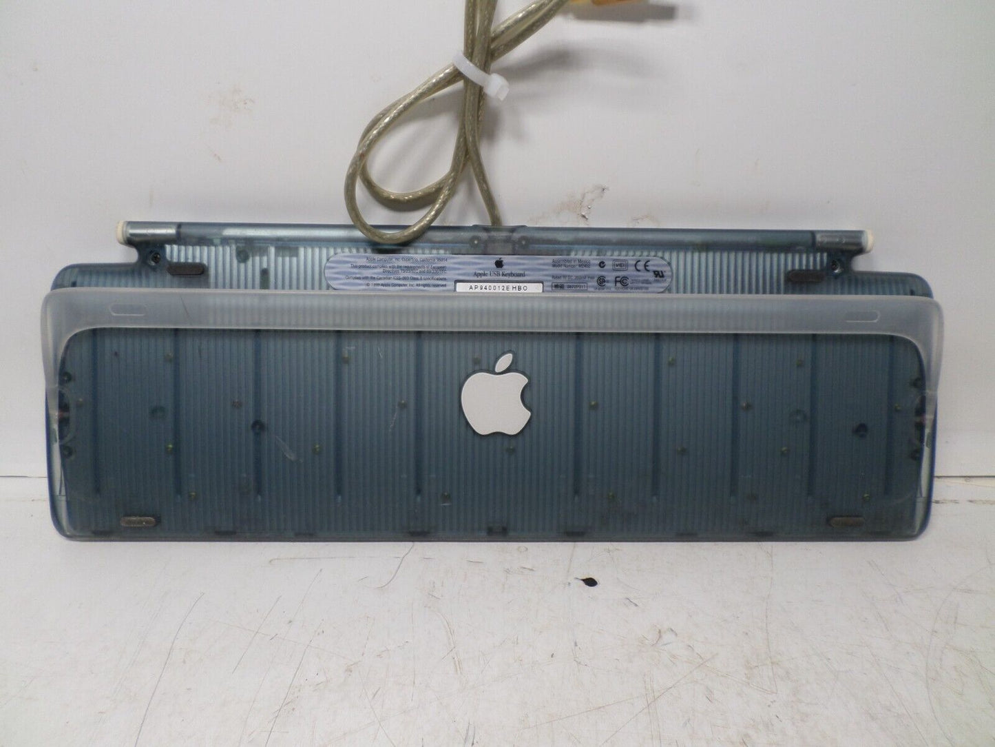 Vintage Apple USB Keyboard M2452 iMac Power Mac G3 G4 G5 Clear Gray