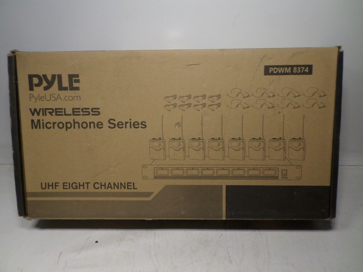 PYLE Pro 8-Channel, 8-Unit Microphone & Receiver System - PDWM8374