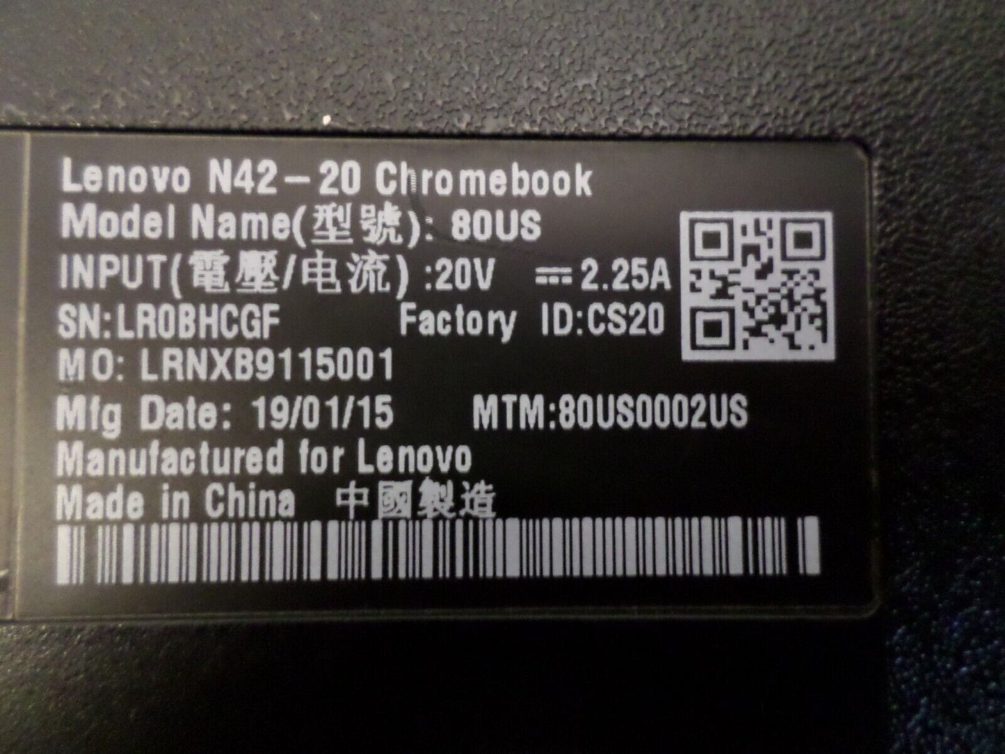 Linux Mint Laptop Lenovo N42 14 in | 16GB SSD, 4GB RAM, 1.60GHz Intel, Wi-Fi, PC