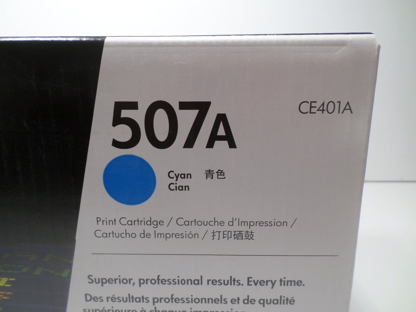 GENUINE HP 507A LaserJet OEM Cyan Toner M551 MFP M575 CE401A NEW