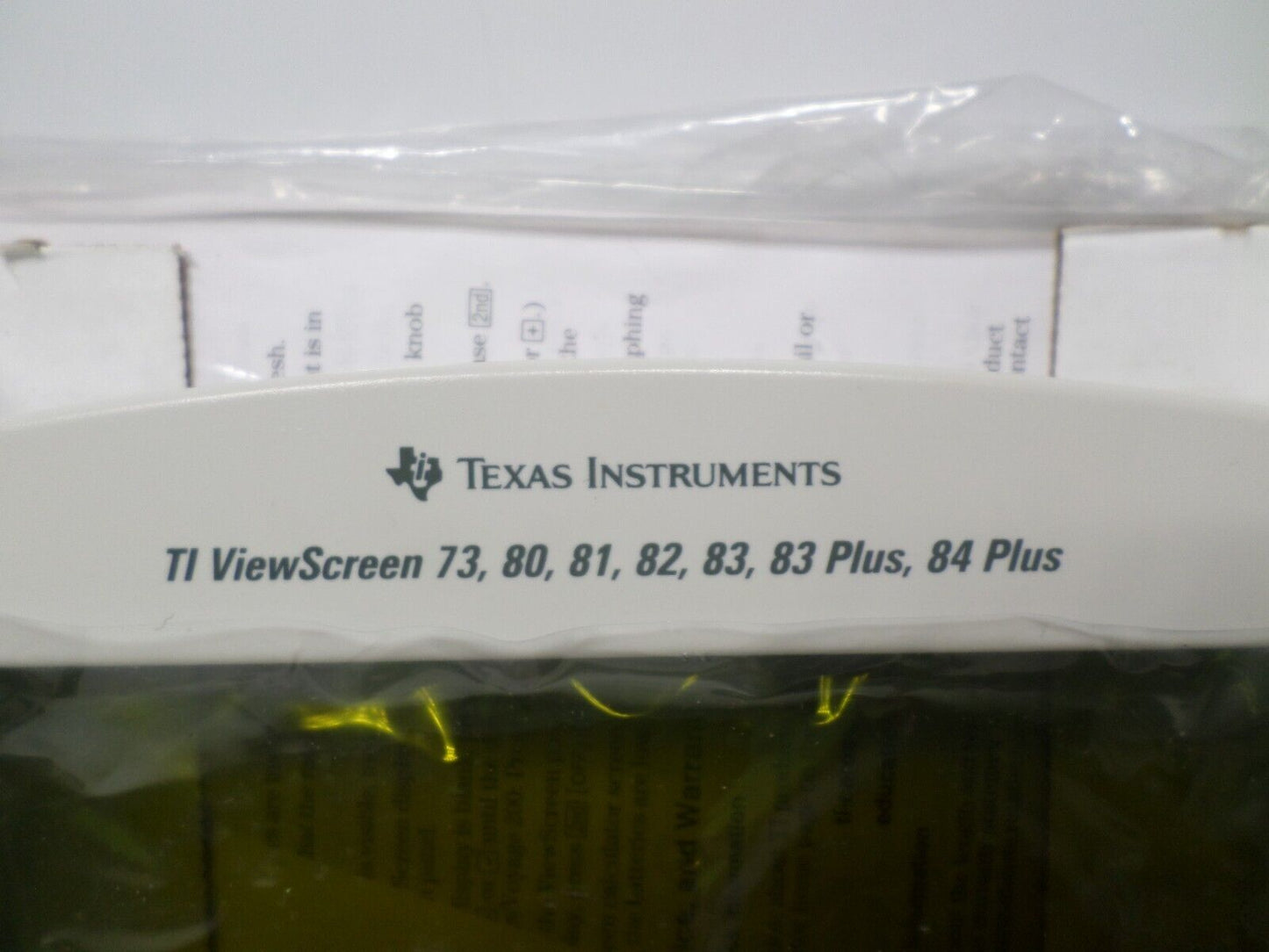 Texas Instruments TI ViewScreen 73,80,81,82,83,83 Plus,84 Plus