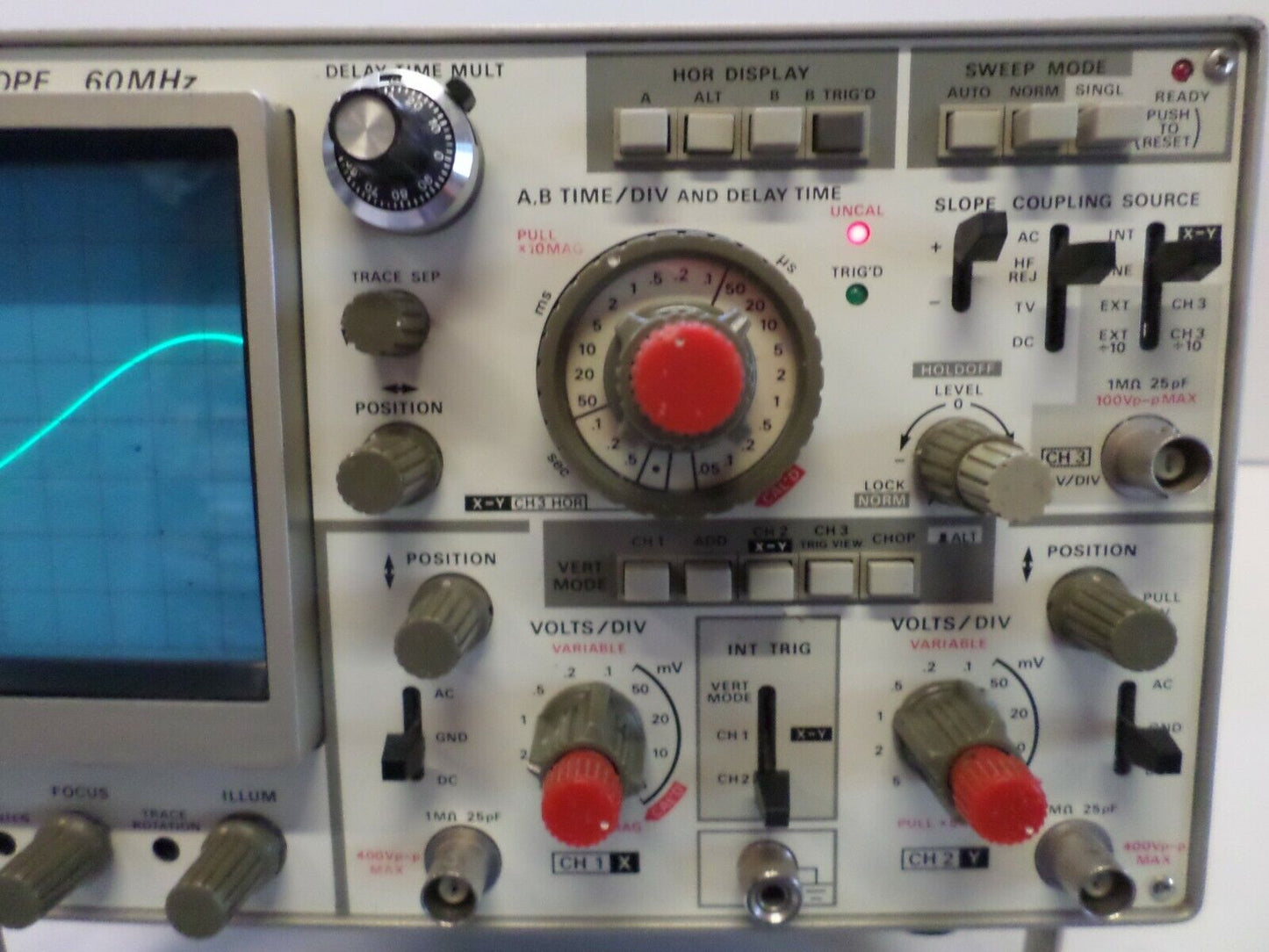 Kikusui Cos5060 Oscilloscope 60mhz
