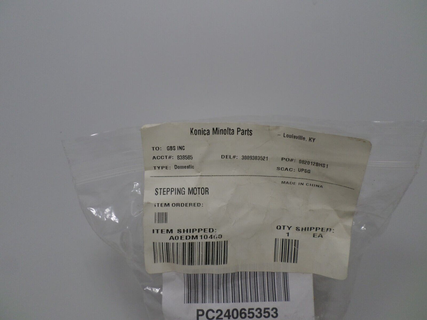 Genuine Konica Minolta A0ED-M104-00 Stepping Motor